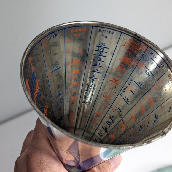 Vintage Dr. Oetker metal measuring cup West Germany - Picture 4 of 8
